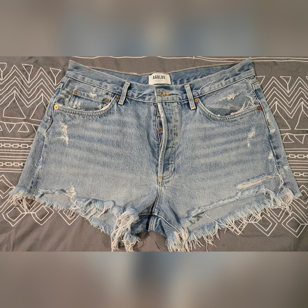 Agolde Parker Vintage Cut Off Jean Shorts Size 30